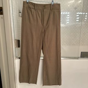 Tan wide leg pants
